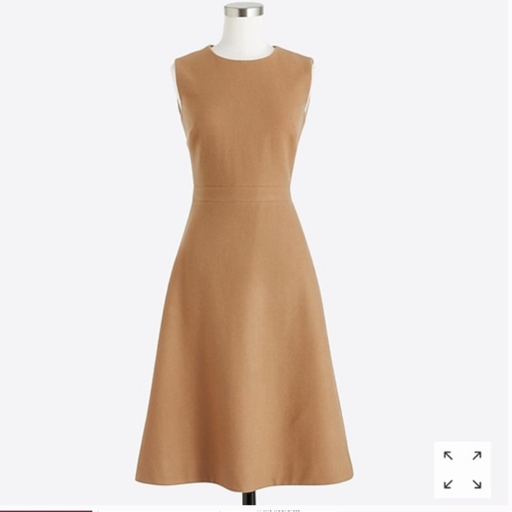 J. Crew Camel Midi Dress